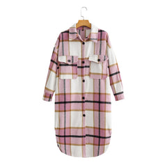 Womens Plaid Shacket