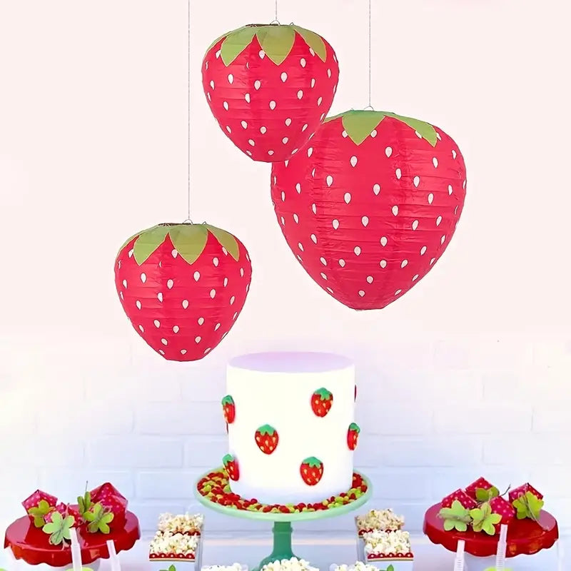 Colorful Strawberry Lantern for Home Decor