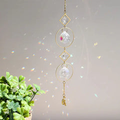 Rainbow Wind Chime Pendant Suncatcher Glass Ornament