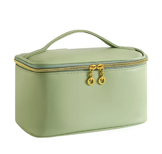 Large Capacity PU Leather Cosmetic Storage Bag