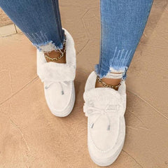 Winter Thick Sole Warm Slip on Shoes for Women