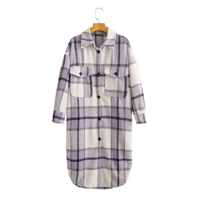 Womens Plaid Shacket