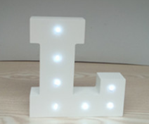 Wooden Letter LED Decor Light