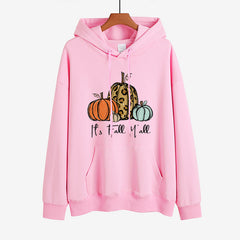 Fashionable Women's Sweater with Halloween Pumpkin Print