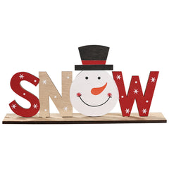 Wooden Christmas Letter Desktop Decor Item