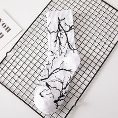 Korean Harajuku Hip-Hop Style Lightning Skateboard Socks