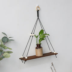 Bohemian Handwoven Tapestry Wall Shelf Decor
