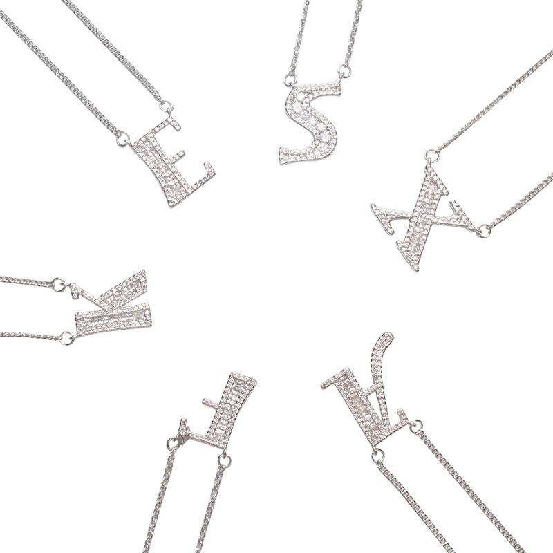Romantic  Letter Pendant Necklace