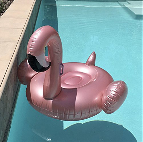 Inflatable PVC Flamingo Pool Float and Unicorn Ring