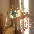 Crystal Moon Star Suncatcher Pendant for Home Decor