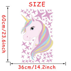Unicorn Wall Stickers for Kids' Room Decor