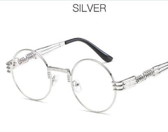 Spring Leg Round Frame Sunglasses