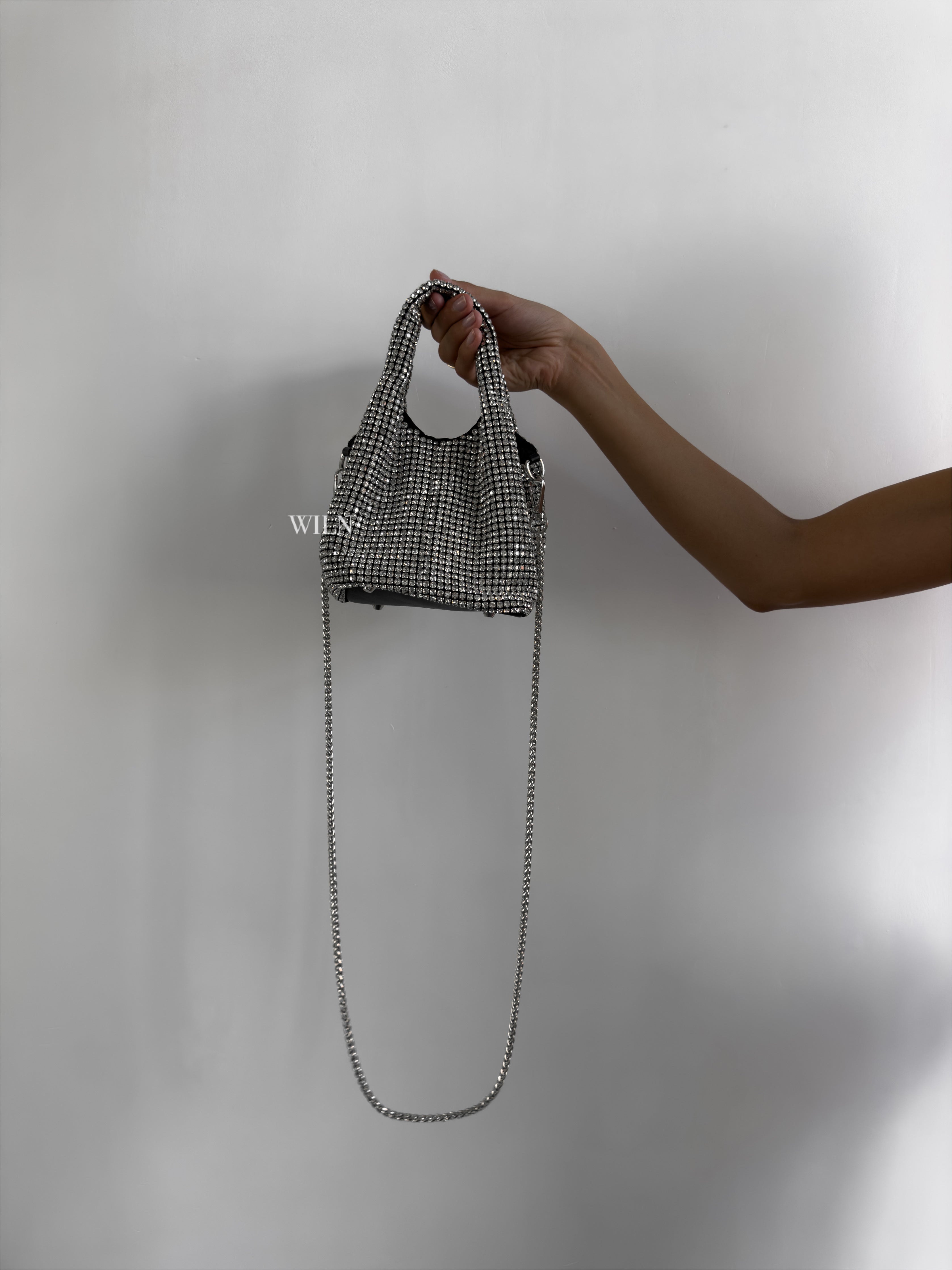 DECADENCE sparkling bucket handbag