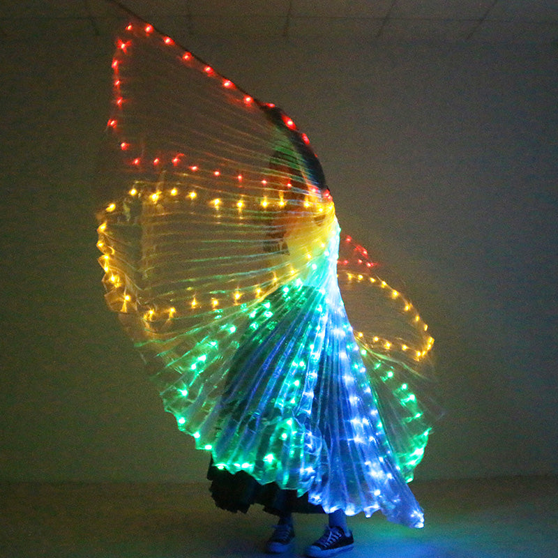 LED Colorful Dance Wings for Adults (Butterfly Design)