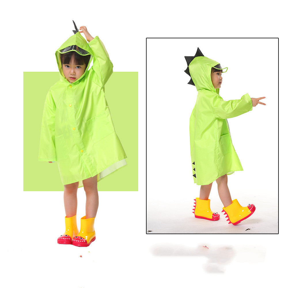 Kids' Creative Dinosaur Raincoat for Ages 2-6