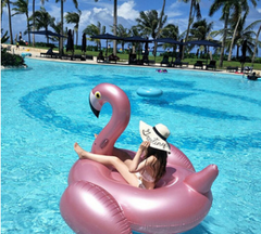 Inflatable PVC Flamingo Pool Float and Unicorn Ring