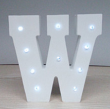 Wooden Letter LED Decor Light
