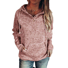 Long Sleeve Hooded Sweatshirt with Rope Design