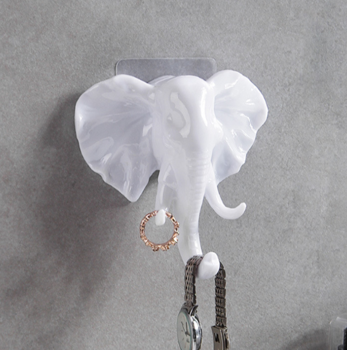 3D Animal Shape Wall Hooks, No-Trace Adhesive Hooks
