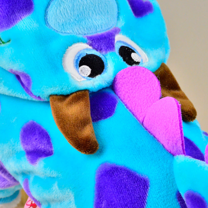 New Cartoon Bubble Dragon Pet Winter Outfit for Dogs