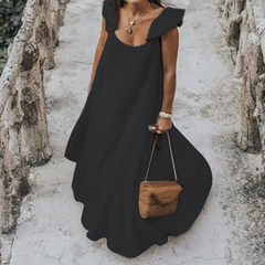 Summer Ruffle Maxi Dress Beach Dress