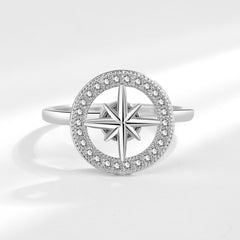 Rotatable Geometric Ring Accessories in Fashion Design