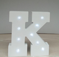 Wooden Letter LED Decor Light