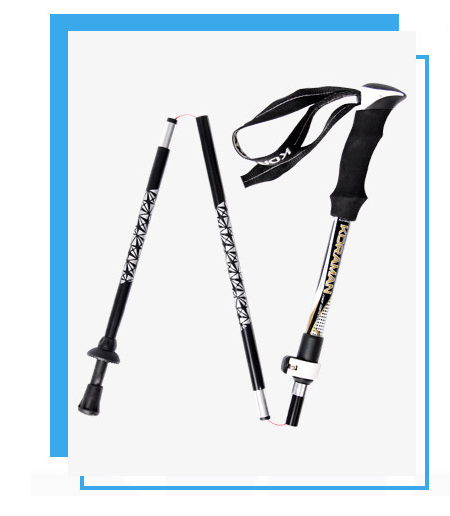 KORAMAN Lightweight Carbon Fiber Folding Trekking Poles