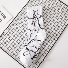 Korean Harajuku Hip-Hop Style Lightning Skateboard Socks