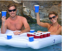 Adult Inflatable Beer Drink Float with Cup Holders