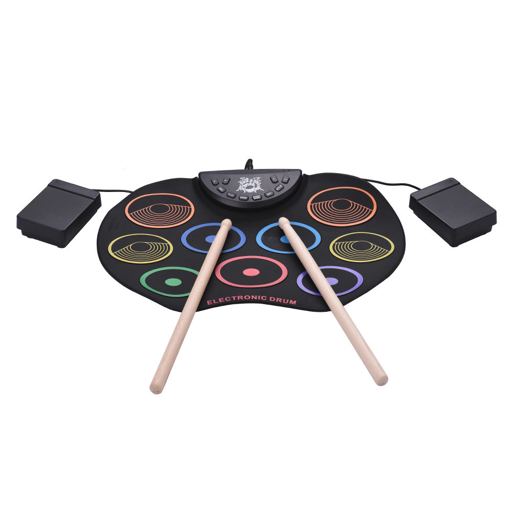 Colorful Hand Roll Electronic Drum Set for Kids