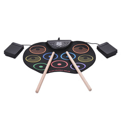 Colorful Hand Roll Electronic Drum Set for Kids