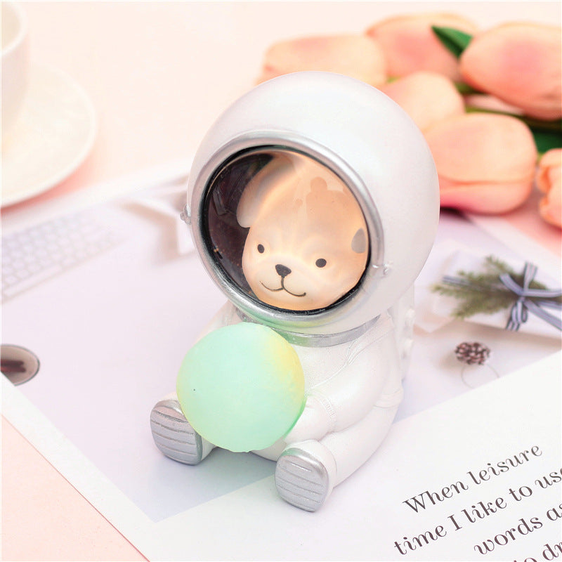 Creative Guardian Star Night Light with Resin Decor