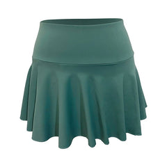 Sports Skirt with Pocket - Fake Two-Piece Tennis Culottes