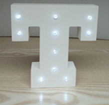 Wooden Letter LED Decor Light