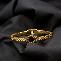 Gold Disc Love Letter Bracelet for Women - Simple & Versatile