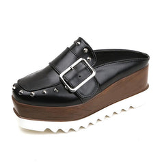 Wedge Heels, Thick Sole Shoes, Half-Covered Shoes