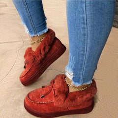 Winter Thick Sole Warm Slip on Shoes for Women