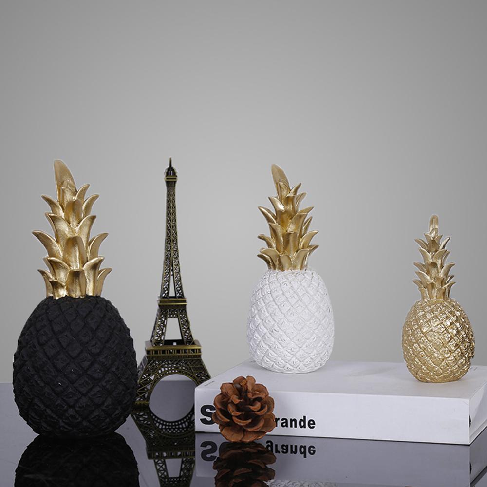 Gold Pineapple Resin Window Display Decor