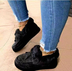 Winter Thick Sole Warm Slip on Shoes for Women