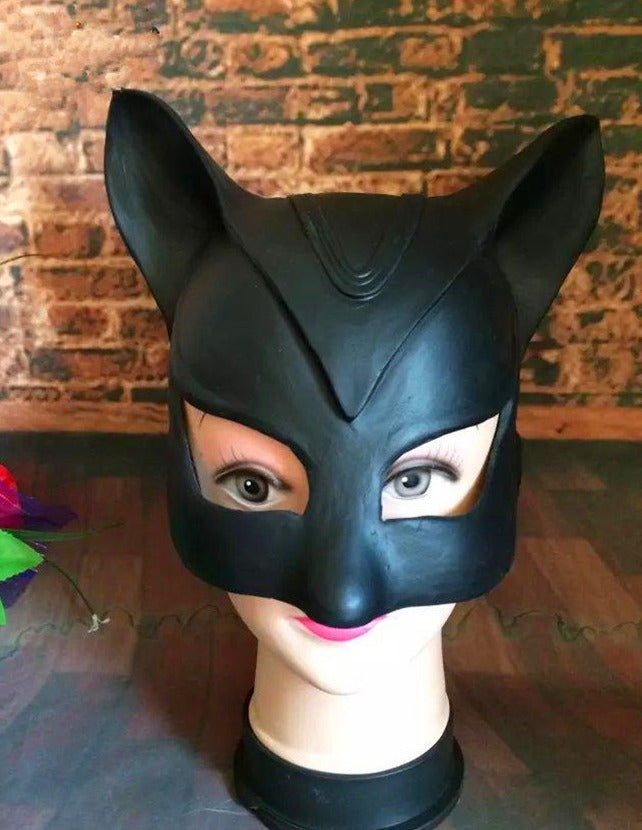 Catwoman Latex Mask (Black)