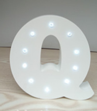 Wooden Letter LED Decor Light
