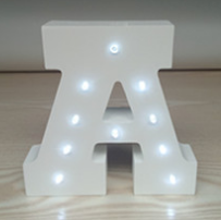 Wooden Letter LED Decor Light