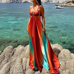 Vibrant Halter Dress