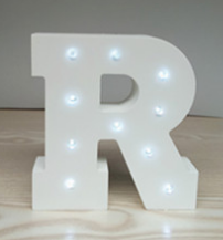 Wooden Letter LED Decor Light