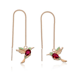 Personalized Hummingbird Bird Stud Earrings
