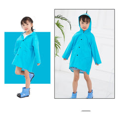 Kids' Creative Dinosaur Raincoat for Ages 2-6