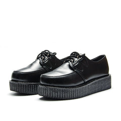 Leather Shoes, Platform Shoes, Flat Shoes, Star Design