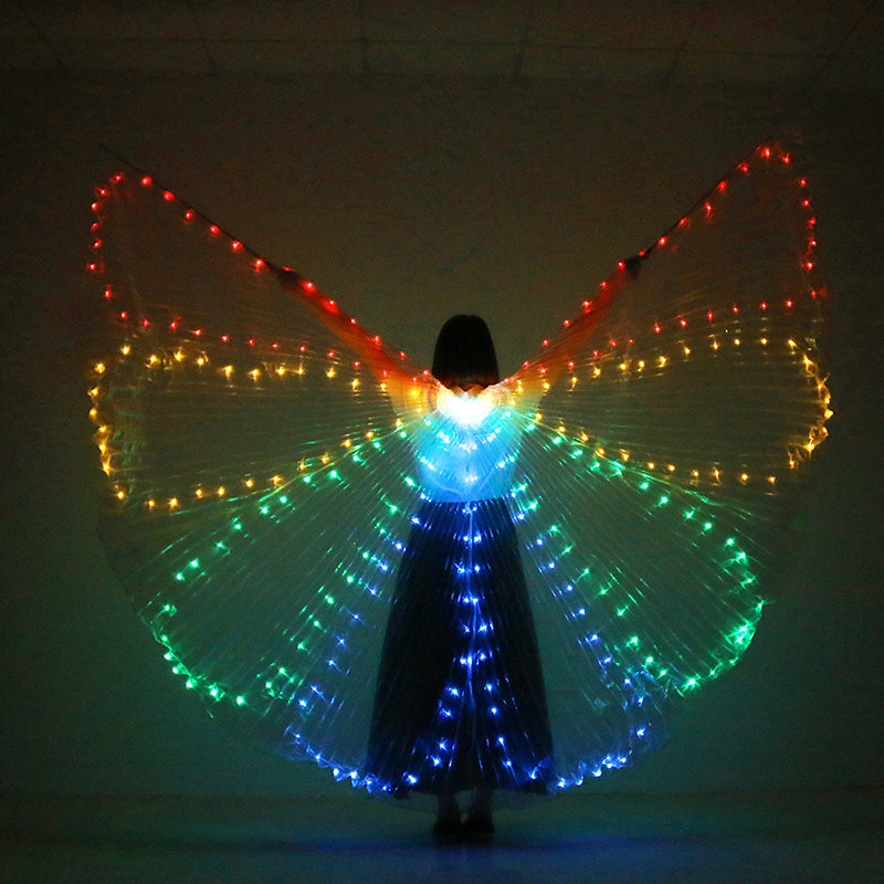 LED Colorful Dance Wings for Adults (Butterfly Design)