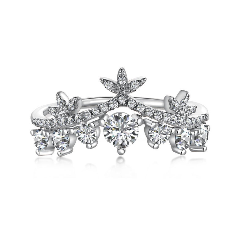 Womens Light Luxury S925 Sterling Silver Ring